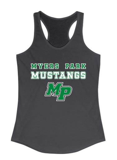 Myers Park Mustangs Script MP Spirit Women's Tank Top