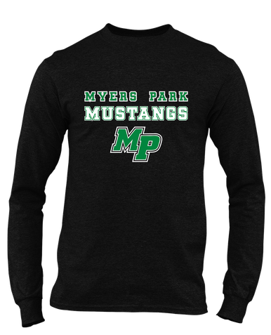 Myers Park Mustangs Script MP Spirit Men's LS T-Shirt