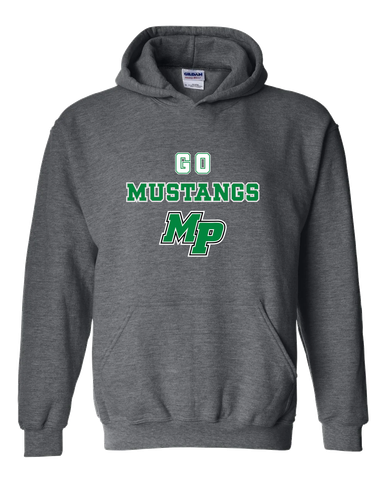 Myers Park Mustangs Script MP Go Team Men's Hoodie
