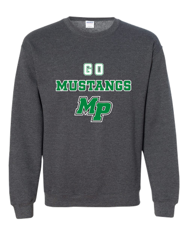 Myers Park Mustangs Script MP Go Team Men's Sweatshirt