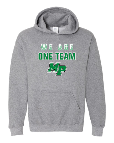 Myers Park Mustangs Script MP We Are One Team Men's Hoodie