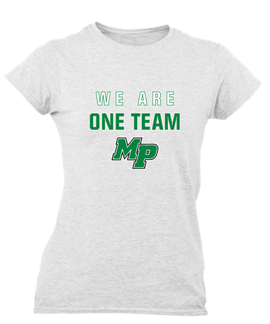 Myers Park Mustangs Script MP We Are One Team Women's Premium SS T-Shirt