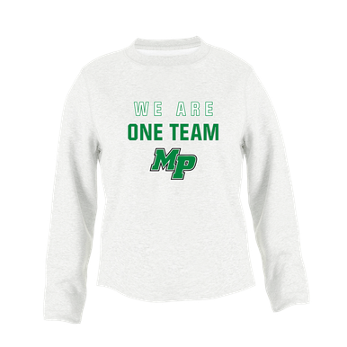 Myers Park Mustangs Script MP We Are One Team Women's Sweatshirt