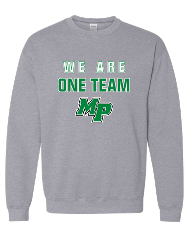 Myers Park Mustangs Script MP We Are One Team Men's Sweatshirt