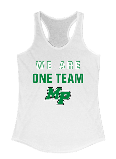 Myers Park Mustangs Script MP We Are One Team Women's Tank Top