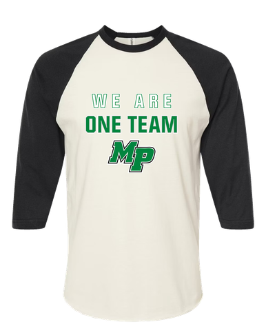 Myers Park Mustangs Script MP We Are One Team Women's Baseball T-Shirt