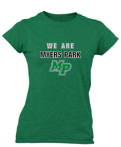 Myers Park Mustangs Script MP We Are Women's Premium SS T-Shirt