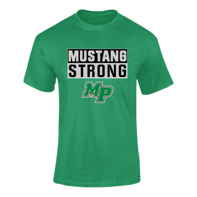 Myers Park Mustangs Script MP Strong #1 Men's SS T-Shirt