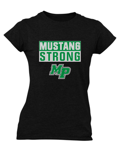 Myers Park Mustangs Script MP Strong #1 Women's Premium SS T-Shirt