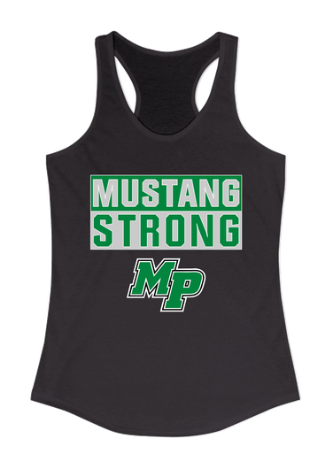 Myers Park Mustangs Script MP Strong #1 Women's Tank Top