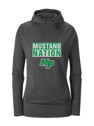 Myers Park Mustangs Script MP Nation #1 Women's Hoodie
