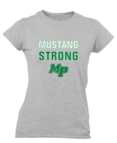 Myers Park Mustangs Script MP Strong #2 Women's Premium SS T-Shirt