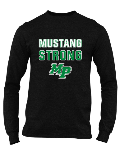 Myers Park Mustangs Script MP Strong #2 Men's Premium LS T-Shirt