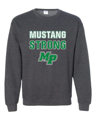 Myers Park Mustangs Script MP Strong #2 Men's Sweatshirt