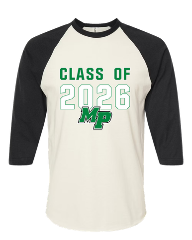 Myers Park Mustangs Script MP Class of 2026 Men's Baseball T-Shirt