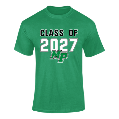 Myers Park Mustangs Script MP Class of 2027 Men's SS T-Shirt