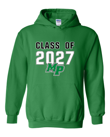Myers Park Mustangs Script MP Class of 2027 Men's Hoodie