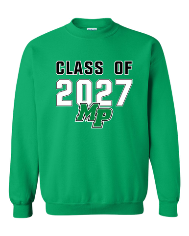Myers Park Mustangs Script MP Class of 2027 Men's Sweatshirt