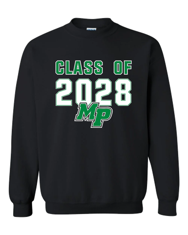 Myers Park Mustangs Script MP Class of 2028 Men's Sweatshirt