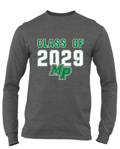 Myers Park Mustangs Script MP Class of 2029 Men's Premium LS T-Shirt