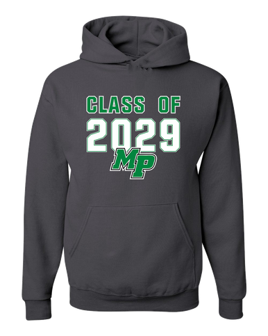 Myers Park Mustangs Script MP Class of 2029 Men's Premium Hoodie