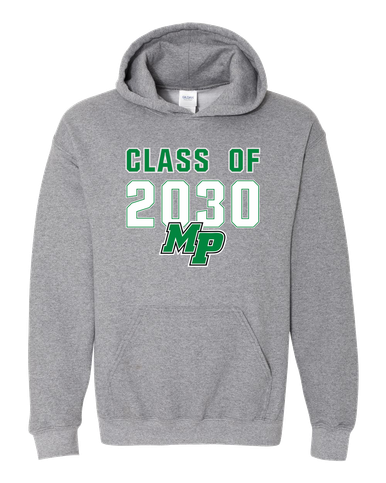 Myers Park Mustangs Script MP Class of 2030 Men's Hoodie