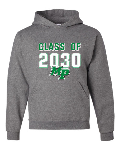 Myers Park Mustangs Script MP Class of 2030 Men's Premium Hoodie