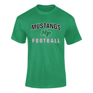 Myers Park Mustangs Script MP Football #1 Men's Premium SS T-Shirt