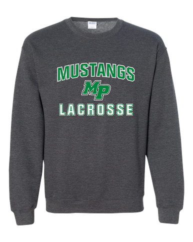 Myers Park Mustangs Script MP Lacrosse Men's Sweatshirt
