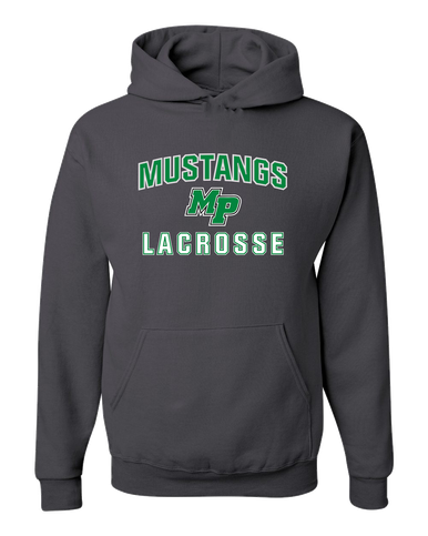 Myers Park Mustangs Script MP Lacrosse Men's Premium Hoodie