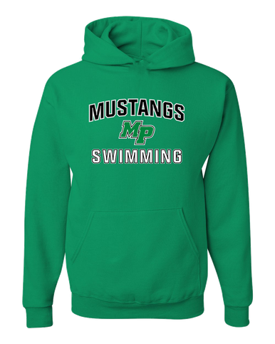 Myers Park Mustangs Script MP Swimming Men's Premium Hoodie