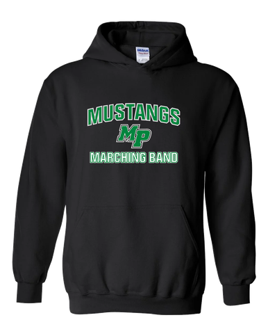 Myers Park Mustangs Script MP Marching Band Men's Hoodie
