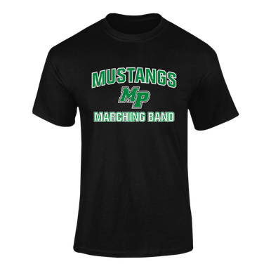 Myers Park Mustangs Script MP Marching Band Men's SS T-Shirt