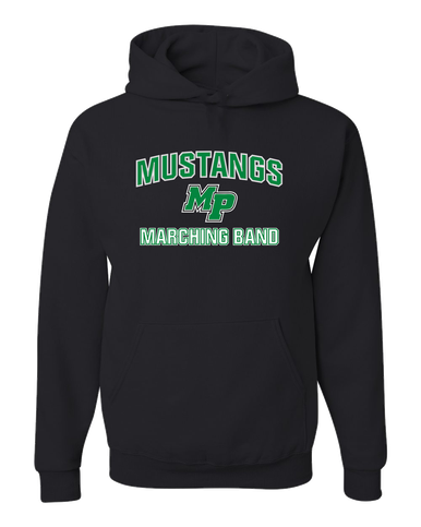 Myers Park Mustangs Script MP Marching Band Men's Premium Hoodie