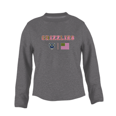 Los Osos Grizzlies Pink Camo Flag Women's Sweatshirt