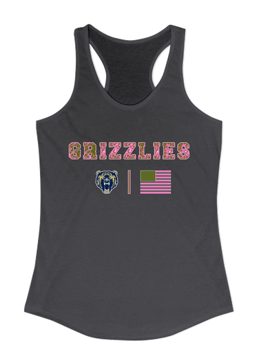 Los Osos Grizzlies Pink Camo Flag Women's Tank Top
