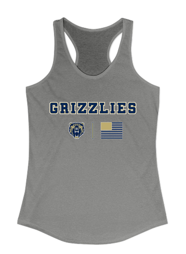 Los Osos Grizzlies Team Colors Flag Women's Tank Top