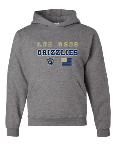 Los Osos Grizzlies Spirit Flag Men's Premium Hoodie
