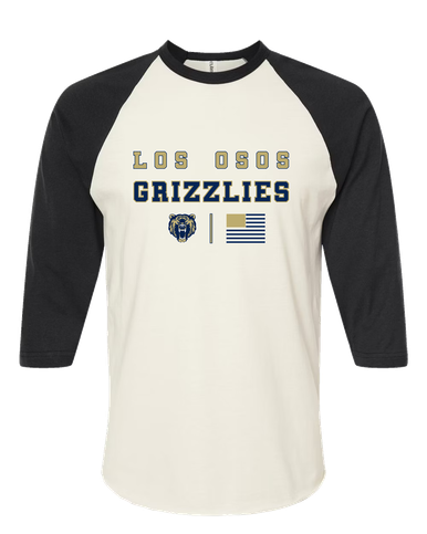 Los Osos Grizzlies Spirit Flag Women's Baseball T-Shirt