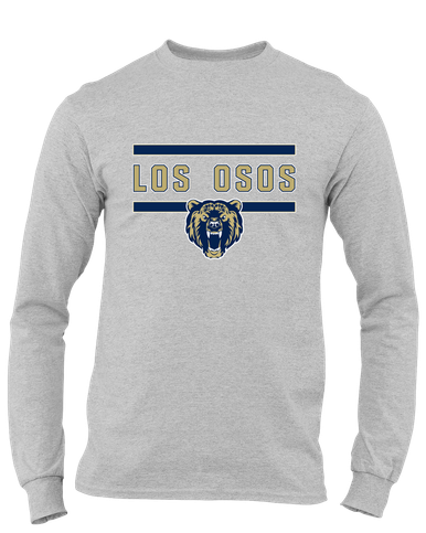 Los Osos Grizzlies Mascot #4 Men's LS T-Shirt