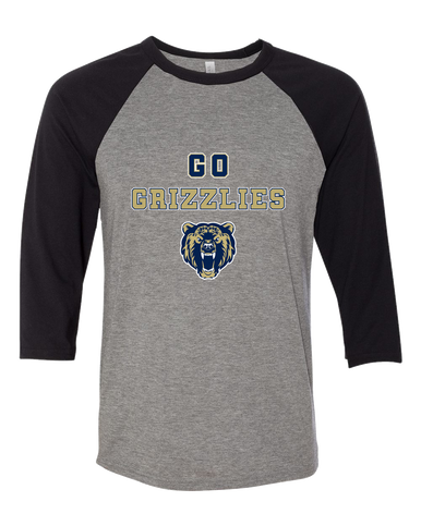 Los Osos Grizzlies Go Team Women's Baseball T-Shirt