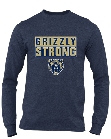 Los Osos Grizzlies Strong #1 Men's LS T-Shirt