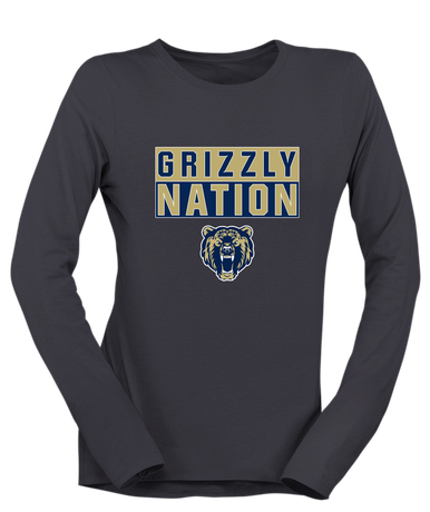 Los Osos Grizzlies Nation #1 Women's LS T-Shirt