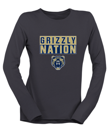 Los Osos Grizzlies Nation #1 Women's Premium LS T-Shirt