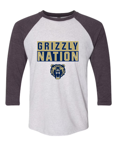Los Osos Grizzlies Nation #1 Women's Baseball T-Shirt