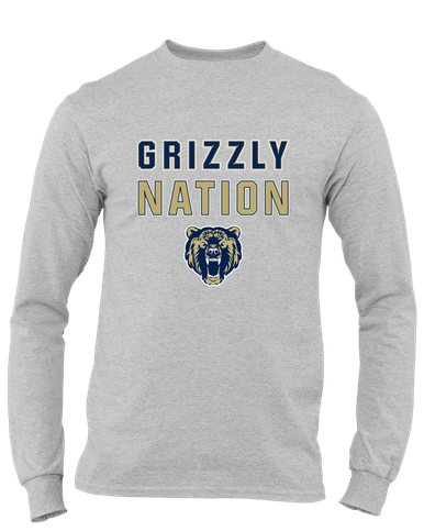 Los Osos Grizzlies Nation #2 Men's LS T-Shirt