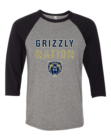 Los Osos Grizzlies Nation #2 Men's Baseball T-Shirt