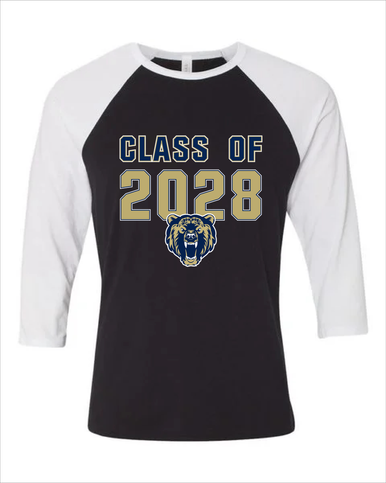Los Osos Grizzlies Class of 2028 Men's Baseball T-Shirt