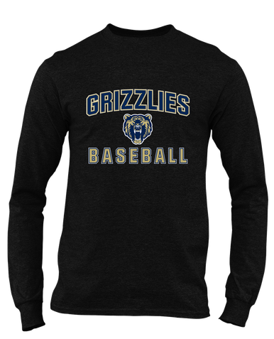 Los Osos Grizzlies Baseball #1 Men's LS T-Shirt