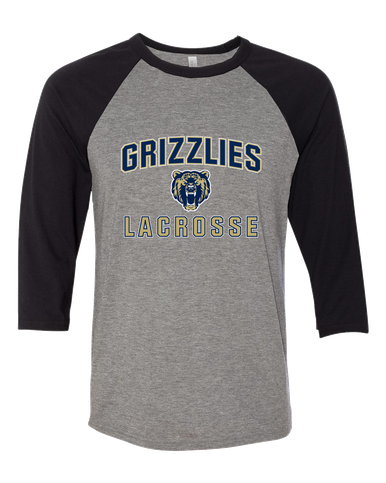 Los Osos Grizzlies Lacrosse Women's Baseball T-Shirt